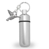 Hummingbird Birdwatcher Bird Cremation Urn Ashes Holder Vial Key Chain