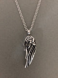 Angel Wing Ashes Holder Urn Jar Cremation Memorial Necklace Pendant Locket