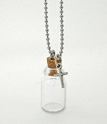 Cross Ashes Holder Memory Jewelry Urn Necklace Ash Jar