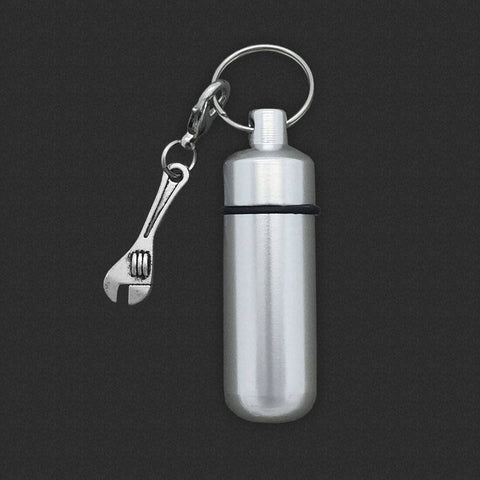 Handyman Wrench  - Ashes Urn - Cremation Jar - Ashes Holder - Vial Key Chain