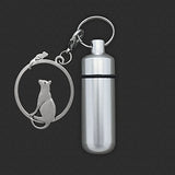 Cat and Mouse - Ashes Urn - Cremation Jar - Ashes Holder - Vial Key Chain
