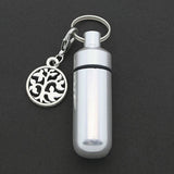 Tree of Life Ashes Holder Urn Vial with Tree Charm